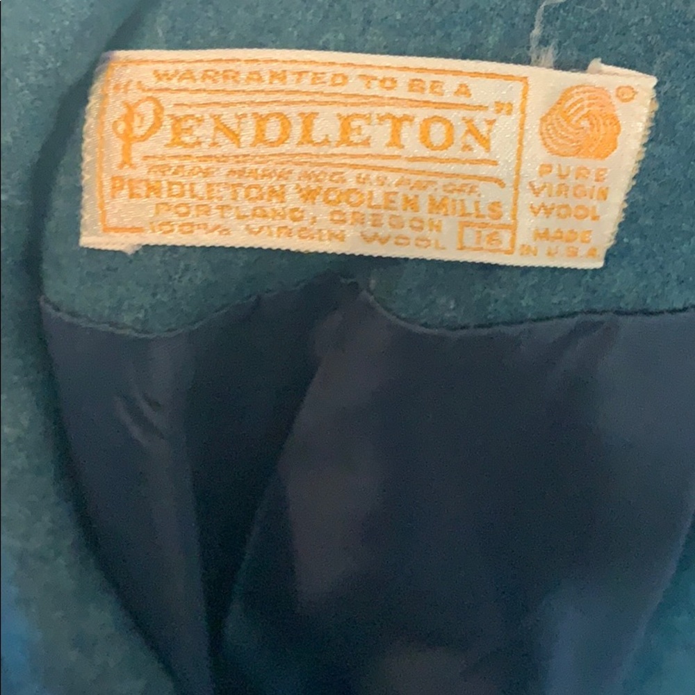 Pendleton Wool Teal Blazer - image 3